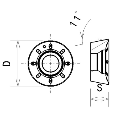 El moler del CNC del carburo de RPMT 1204MO-milímetro inserta las herramientas de corte de Worldia