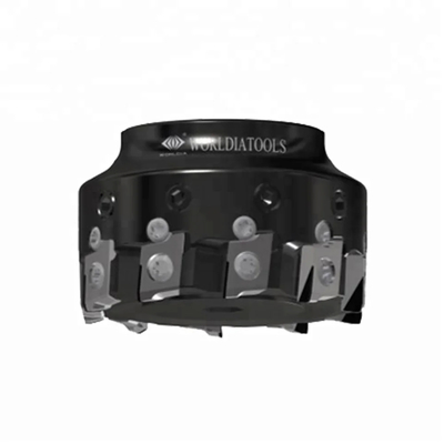 Cortadores de fresado indexables de acero Worldia con flauta recta BEHW1204 inserciones 6 bordes de corte