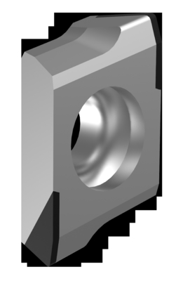 En stock BEHW PCD inserciones de fresado de cara fresado y fresado de hombro utilizados para aplicaciones de acabado no ferroso